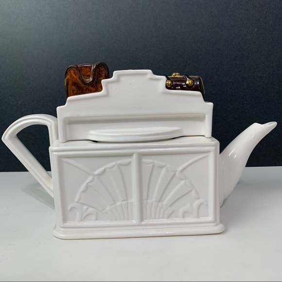 VTG Parrington Designs Modes De Paris Handbags Tea Pot - Picture 4 of 8
